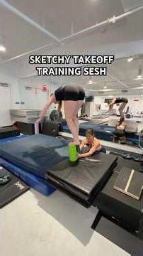 turning sketchy takeoffs into a workout 🤸‍♀️🔥 #shorts