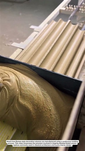 How Roman Column Replicas Are Mass Produced | Satisfying Decorative Molding Process