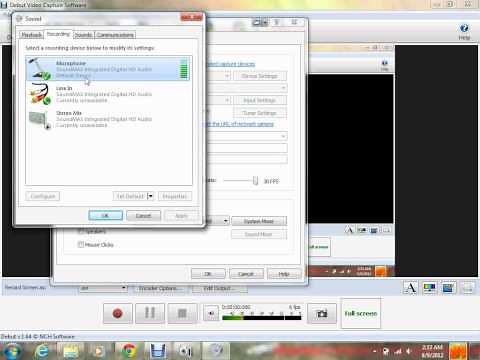 How to fix audio in debut video capture