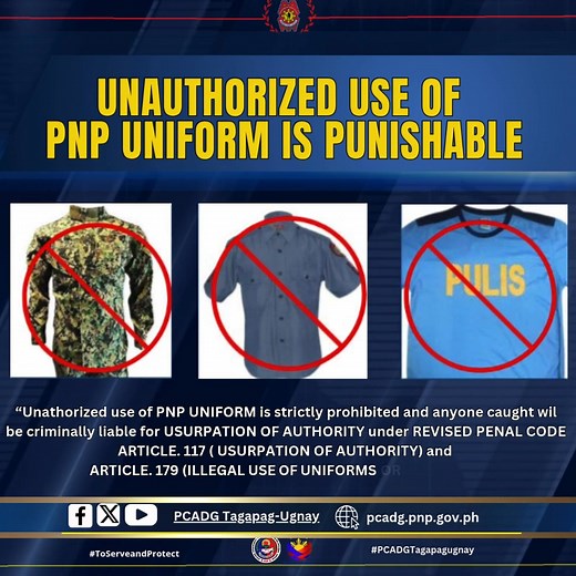 163K views · 850 reactions | UNAUTHORIZED USE OF THE PNP UNIFORM IS...