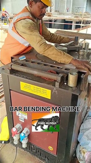 Bar Bending Machine used at construction sites #contractor #mivan #civilengineering #shortvideo
