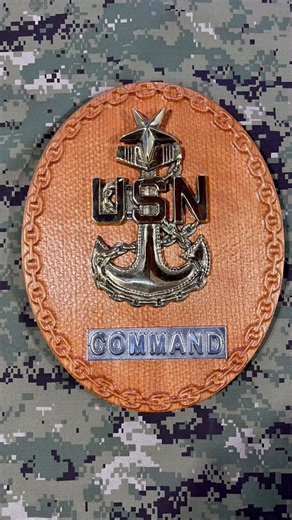 CMC badges every type and rank 12 inch tall cookie with 6.5 inch cast brass fouled anchor. These must be preordered as I have to have the cookies custom made by old goat custom woods!!! And yes MCPON already has one https://www.facebook.com/share/19mQB8uBv3/?mibextid=wwXIfr | HT1 Metal Works