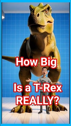 😱How Big Is a T-Rex REALLY? 🦖Size, Weight & Speed Explained in Seconds