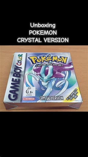 UNBOXING POKEMON CRYSTAL VERSION ORIGINAL GAME BOY COLOR #gameboy #pokemon #fyp #GBC @Nintenderos @Pokémon/ポケモン【公式】