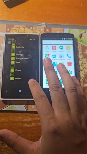 Windows Phone 8.1 vs stock Android 6 app drawer! #shorts