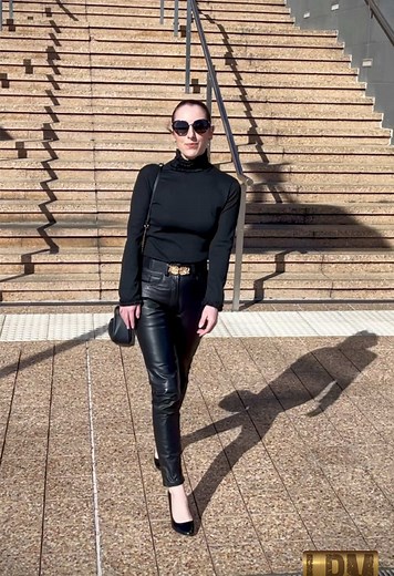 Leather Pants Models on TikTok