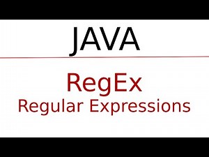 Java RegEx Regular Expressions