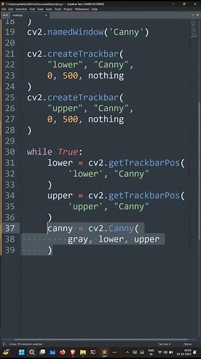 Canny Edge Detection in OpenCV Python #pythontricks #opencvpython #imageprocessing