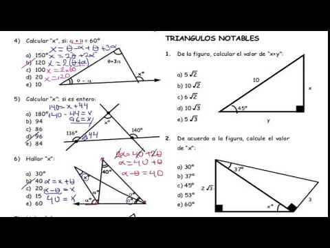 Geometría triángulos (Ejercicios Básicos)