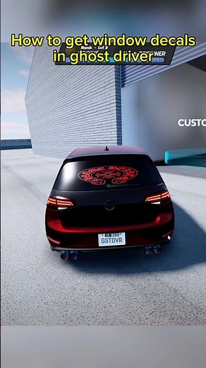 tutorial on how to get window decals in ghost drivers #fyp #roblox #ghostdriver #viral