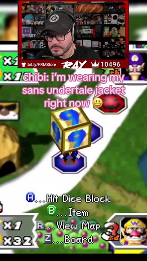 shoutout to sans undertale and ray achievement hunter 👍 (Video: Mario Party 3 with Friends) #raynarvaezjr #twitch #fyp #rayd #marioparty #marioparty3 #chibidoki #axialmatt #sansundertale #achievementhunter #ah @Ray Narvaez Jr.