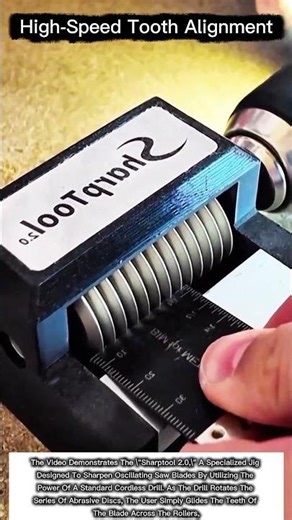 High-Speed Tooth Alignment: The SharpTool 2.0 Oscillating Blade Sharpener