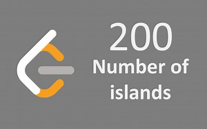 【刷题】leetcode 200 岛屿数目 number of islands，BFS，隐式图，python3