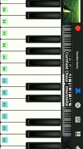 CORNFIELD CHASE (easy) - Interstellar || PIANO - cover, notes, tutorial || Hans Zimmer #shorts