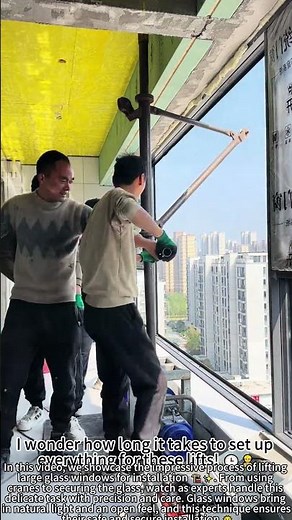 How to Lift Large Glass Windows 🏗️✨