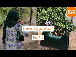 Temu Bags Haul Part 3 | Affordable Temu bags 😍