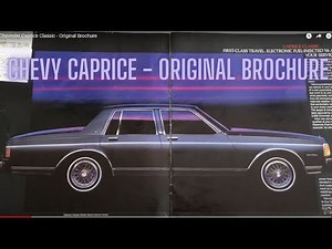 1985 Chevrolet Caprice Classic - Original Brochure