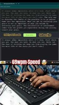 typing speed 69 wpm with 98.9% Accuracy techniques tips or tricks #shorts #dataentry #office #rrb