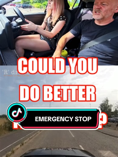 You cannot over brake as you have ABS #drivingschool #drivingtest #brake #fyp