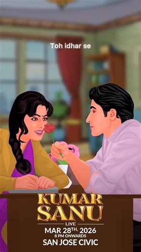 ✨ ICONIC BOLLYWOOD MELODIES – LIVE IN CONCERT ✨ 🎶 Two Legendary Voices. One Unforgettable Stage. Relive the golden era of Bollywood with a soul-stirring, nostalgic musical journey featuring Kumar Sanu & Sadhana Sargam — voices that defined generations ❤️ 👉 Book now for a night you’ll never forget: 🔗 https://sulekha.com/kumar 🎤 Presented by Instant Karma & Kricel 📅 March 28, 2026 📍 San Jose Civic Center, San Jose, CA 🎟️ Tickets Selling Fast! VIP • VVIP • Meet-and-Greet Packages Available #