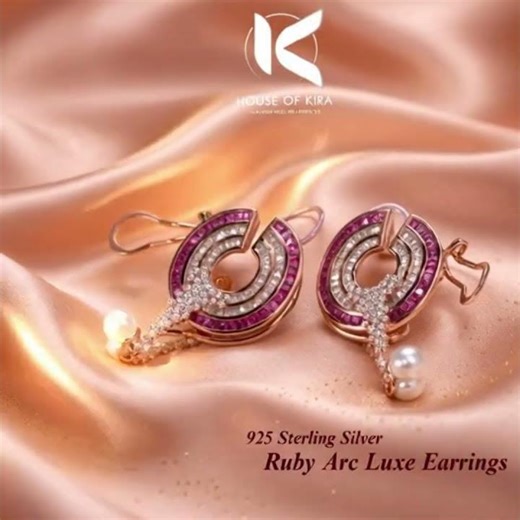 Say hello to the Ruby Arc Luxe Earrings