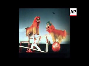 SYND 3-1-73 CHINESE ACROBATIC TROUPE PERFORM IN NEW YORK