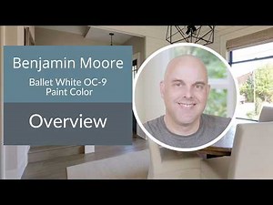 Benjamin Moore Ballet White OC-9 Paint Color Overview