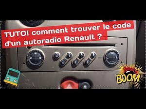 How to find the precode of the car radio in a Renault?