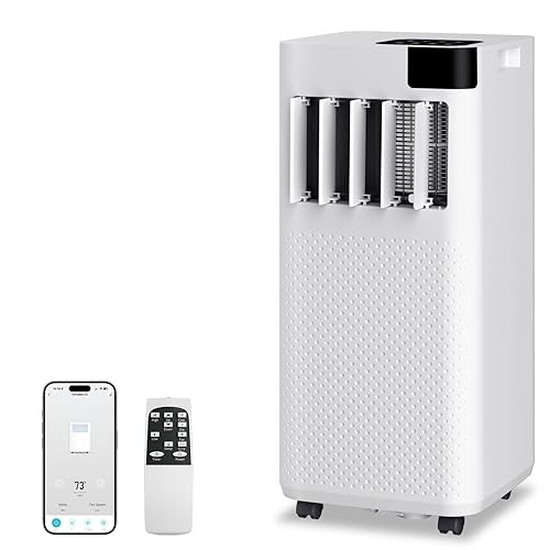 16,000 BTU Portable Air Conditioner with WiFi App Control, 5-in-1 AC Unit (Cool, Fan, Dehumidifier, Sleep, Timer&#x