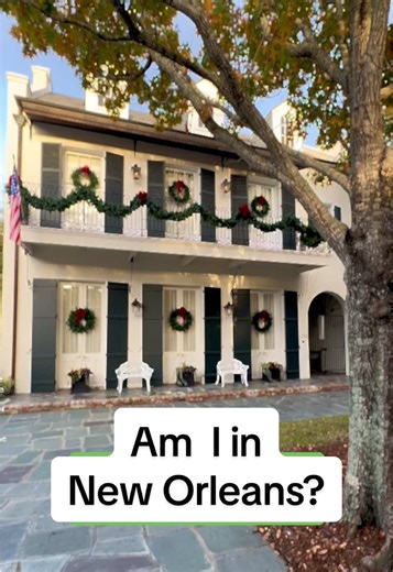 Do you love classic Christmas decor (like this) or do you prefer a more over-the-top spectacle with lights and color everywhere? 😂 😃 🎄 Just had to snap a photo of this classic New Orleans style home dressed in classic holiday style, with garland, wreaths, and red bows galore! I love it! And I LOVE New Orleans, especially at Christmastime! (And I’ll post video of the New Orleans style courtyard we landscaped soon)! #neworleans #classicchristmas #neworleansstyle #christmasdecor #traditionalchri