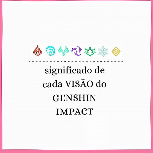 Significado de Cada Visão em Genshin Impact