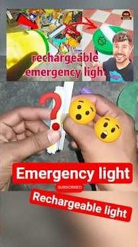 How to rechargeable emergency light ghar mein kaise banaen #emergencylight