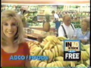 1996 ABCO Foods Supermarkets "Yes We have no bananas" TV Commercial