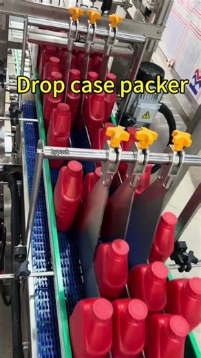 Drop case packer #casepacker #packingmachine #Automatic case filling machine