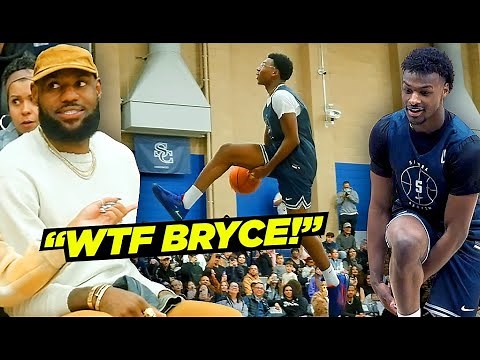 Bronny & Bryce James Sierra Canyon DUNK CONTEST In Front of LeBron!!