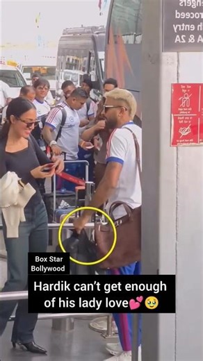 Hardik can’t get enough of his lady love💕🥹#hardikpandya #mahiekasharma #bollywood #love