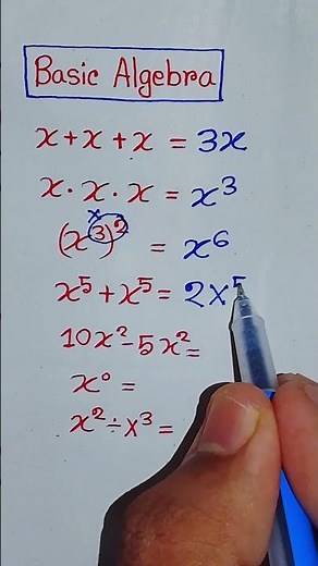 Basic Algebra Review ✍️ #maths​ #mathstricks​ #knowledge​ #algebra​