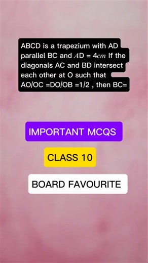 🔥 Similarity Concept MCQ | Class 10 Maths Boards 2025–26
