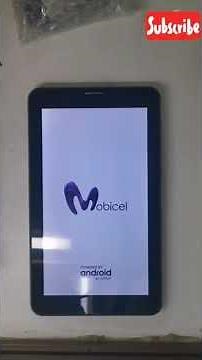 Mobicel Tab TA - 2019/742 (ZOOM H 7" Tablet) Hard Reset Factory Reset Unlock pattern password Pin
