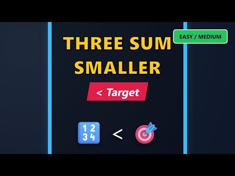 Three Sum Smaller: Count Triplets Less Than Target (LeetCode 259) - Coding Interview Tutorial