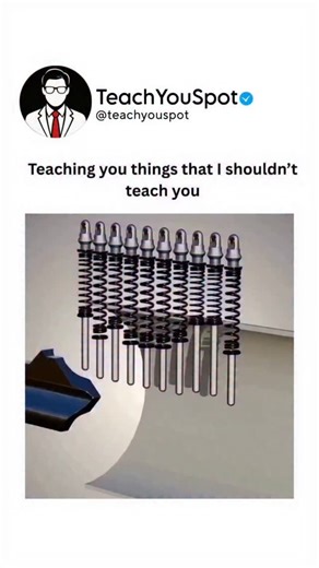 @teachyouspot on Instagram: "Twisting a key feels simple, but inside the lock a carefully timed mechanical process is at work. This video uncovers the hidden mechanics that make a lock open: **Precision Key Cuts:** Every key is shaped with unique ridges and grooves made for one specific lock. These cuts are intentional and measured with exact accuracy. **Pin Tumbler Mechanism:** Most locks contain spring-loaded pins divided into two sections. Without the correct key, these pins prevent the lock