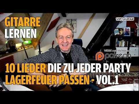 Akustikgitarre/Gesang: „10 Lieder die zu jeder Party/Zusammenkunft/Lagerfeuer passen“ VOL.1
