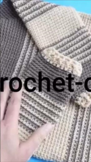 crochet top-down sweater #crochet #crochetcrosai #foryou #trend #sweater #new #shorts #viral