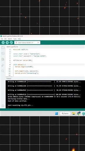 I Hosted a Website on ESP32 🔥 | 2026 | #esp32 #electronicsengineering