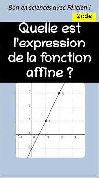 Fonctions affines : 3 exercices rapides. #maths #mathématiques #fonction #fonctions #shorts