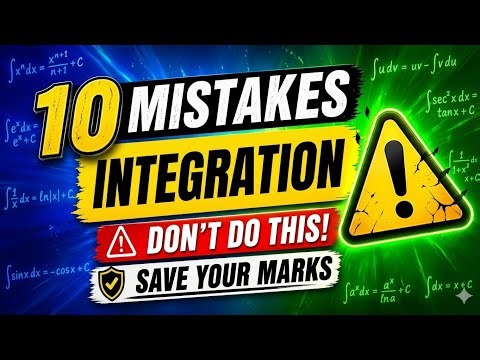 Stop Doing These Mistakes in Integration Before Exams | Class 12 Math Unit 3