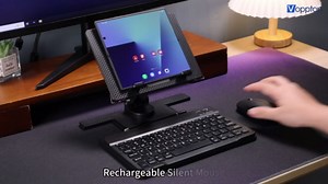 Desk Stand and Bluetooth Keyboard Combo for Samsung Galaxy Z Fold 7/6/5/Z Trifold, 4 in 1 Set Include Mouse Pen, Adjustable Foldable Tablet Stand Holder Fits for Motorola Razr Fold 2026