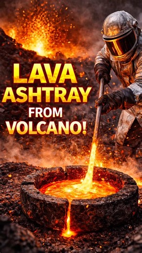 Volcano Lava Ashtray! #shorthistory