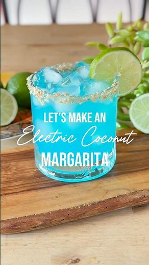 How to Make a Blue Electric Coconut Margarita | Simple Tequila Cocktail Recipe