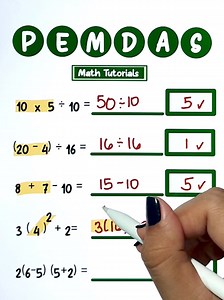 202K views · 1.9K reactions | Order of Operations|| PEMDAS‼️ #Math #mathteachergon #mathhacks #mathdrill #TeacherGon #MathTutorials #PEMDAS #OrderOfOperations | Math Tutorials | Facebook